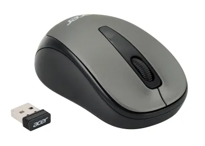 Мышь ACER OMR134 серый оптическая (1000dpi) беспроводная USB для ноутбука (2but) (ZL.MCEEE.01H) — фото 5