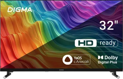 Телевизор LED DIGMA DM-LED32SBB32 HD Smart (Яндекс) — фото 1