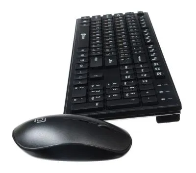 Клавиатура и мышь Oklick 240 M Multimedia Keyboard Black USB — фото 3