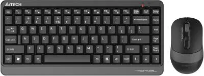 Клавиатура + мышь A4TECH Fstyler FG1110 черный/серый черный/серый USB беспроводная Multimedia (FG1110 GREY) — фото 1