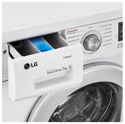 Стиральная машина фронтальная LG F1296HDS1 белый/серебро (пар) 7 кг — фото 7