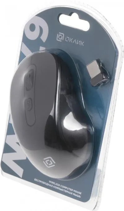 Мышь OKLICK 677MW черный оптическая (1600dpi) беспроводная USB (6but) — фото 4