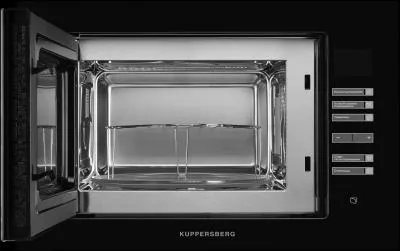 Встраиваемая микроволновая печь KUPPERSBERG HMW 645 B черный (25 л, стекло, сенс., диспл) — фото 2