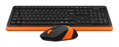 Клавиатура + мышь A4 Fstyler FG1010 клав:черный/оранжевый мышь:черный/оранжевый USB беспроводная Multimedia — фото 15