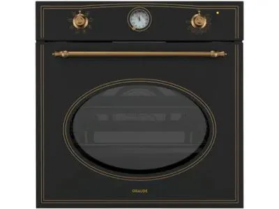 Духовой шкаф электрический GRAUDE BK 60.1 SM черный/бронза (ретро, аналог.таймер)