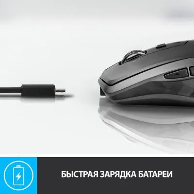Мышь LOGITECH MX Anywhere 2S графитовый оптическая (1000dpi) беспроводная BT (5but) — фото 2