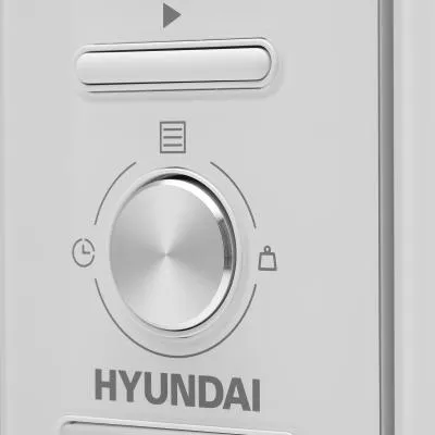 Встраиваемая микроволновая печь HYUNDAI HBW 2040 WG белый (20л.) — фото 19