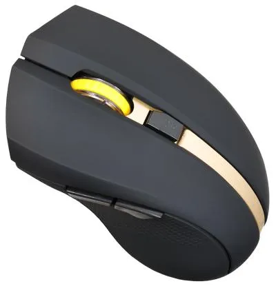 Мышь OKLICK 495MW черный/золотистый оптическая (1600dpi) беспроводная USB — фото 6