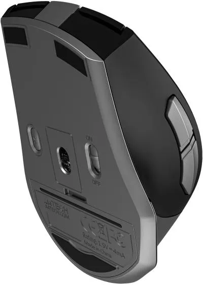 Мышь A4Tech Fstyler FB35 серый оптическая (2000dpi) беспроводная BT/Radio USB для ноутбука (6but) — фото 14