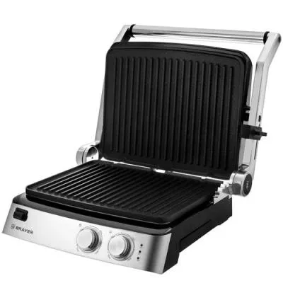 Электрогриль BRAYER BR2007 черный (2000w /29×23см) — фото 2