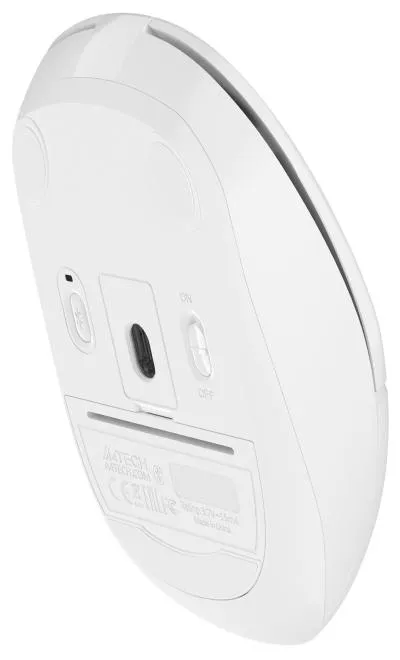 Мышь A4Tech Fstyler FB12 белый оптическая (1200dpi) беспроводная BT/Radio USB (3but) (FB12 WHITE) — фото 16