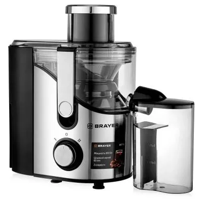 Соковыжималка центробежная BRAYER BR1710 серебристый [800 w] — фото 3