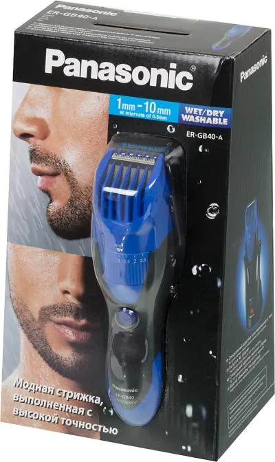 Машинка для стрижки PANASONIC ER-GB40-A520 синий/черный — фото 7