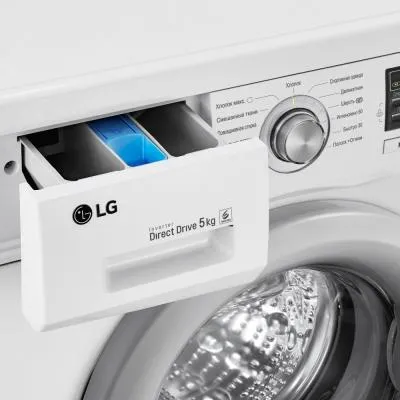 Стиральная машина фронтальная LG F10B8LD7 белый/серебро 5кг — фото 12