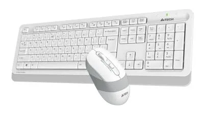 Клавиатура + мышь A4 Fstyler FG1010 клав:белый/серый мышь:белый/серый USB беспроводная Multimedia — фото 17