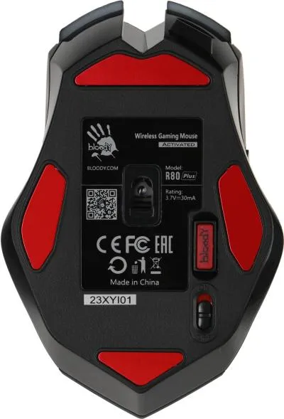Мышь A4Tech Bloody R80 Plus Skull черный/рисунок оптическая (5000dpi) беспроводная USB (7but) (R80 PLUS (SKULL)) — фото 8