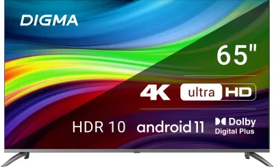 Телевизор LED DIGMA DM-LED65UBB41 4K Smart (Android) — фото 1