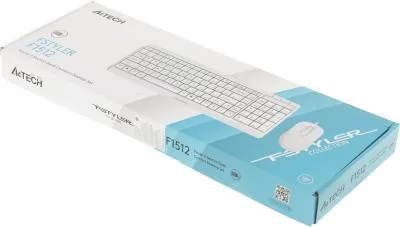 Клавиатура + мышь A4Tech Fstyler F1512 белый USB (F1512 WHITE) — фото 15