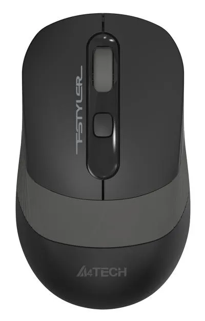 Мышь A4Tech Fstyler FG10S черный/серый оптическая (2000dpi) silent беспроводная USB (4but) — фото 1