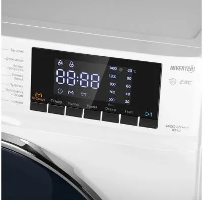 Стиральная машина фронтальная MAUNFELD MFWM1410WH02 белый (10кг, инвертер) — фото 13