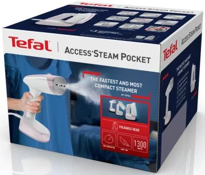Отпариватель ручной TEFAL DT3050E1 1300Вт белый/розовый — фото 9