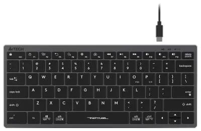 Клавиатура A4Tech Fstyler FX51 серый USB slim Multimedia (FX51 GREY) — фото 13