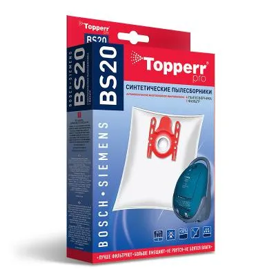 Пылесборник TOPPERR BS 20 (1401) синт. для Bosch/Siemens