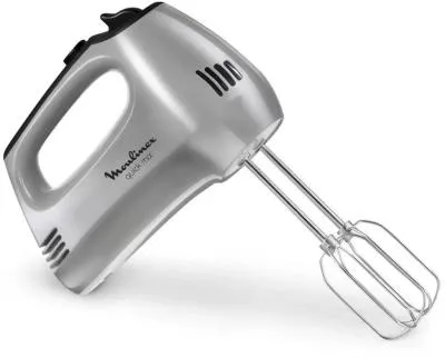 Миксер ручной MOULINEX HM310E10 белый /серебристый  [300w/ 5скоростей] — фото 3