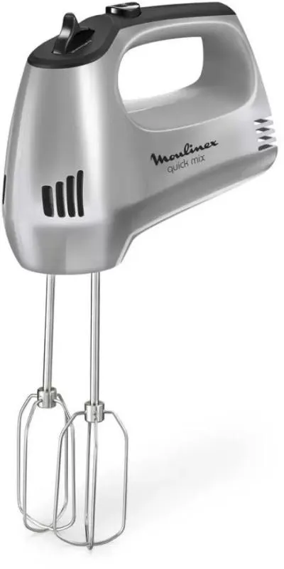 Миксер ручной MOULINEX HM310E10 белый /серебристый  [300w/ 5скоростей] — фото 2