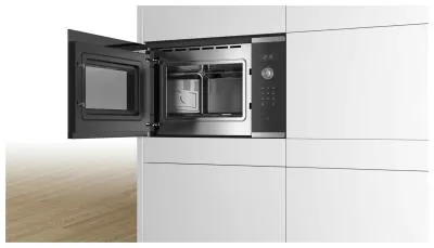Встраиваемая микроволновая печь Bosch BFL554MS0 25л, 900Вт нержавеющая сталь/черный — фото 3