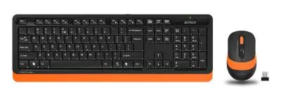 Клавиатура + мышь A4 Fstyler FG1010 клав:черный/оранжевый мышь:черный/оранжевый USB беспроводная Multimedia — фото 7