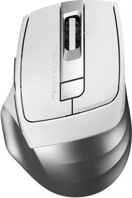 Мышь A4Tech Fstyler FB35S белый/серый оптическая (2000dpi) беспроводная BT/Radio USB для ноутбука (5but) — фото 1