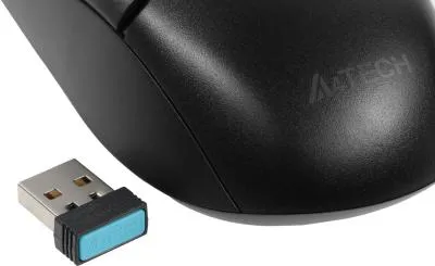 Мышь A4Tech Fstyler FB12 черный оптическая (1200dpi) беспроводная BT/Radio USB (3but) (FB12 BLACK) — фото 7