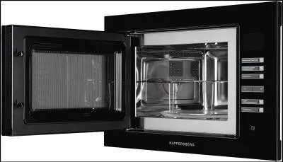Встраиваемая микроволновая печь KUPPERSBERG HMW 645 B черный (25 л, стекло, сенс., диспл) — фото 3