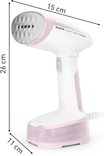 Отпариватель ручной TEFAL DT3050E1 1300Вт белый/розовый — фото 8