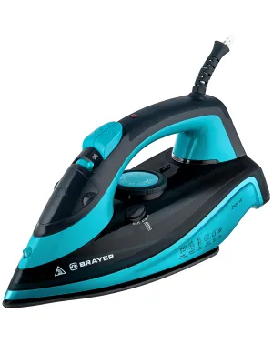 Утюг BRAYER BR4019 синий  (2400w /25гр /керамика) — фото 3