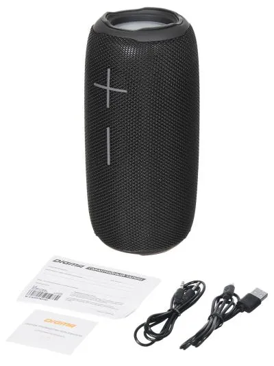 Портативная колонка DIGMA S-25 черный 10W 1.0 BT/3.5Jack/USB 2400mAh (SP2510B) — фото 8