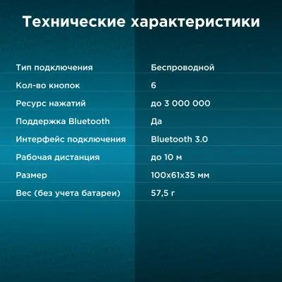 Мышь Oklick 635MB Silver-Black Bluetooth — фото 4