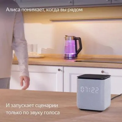 Умная колонка Яндекс Станция Миди с Zigbee черный  (YNDX-00054BLK) — фото 21