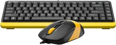 Клавиатура + мышь A4Tech Fstyler F1110 клав:черный/желтый мышь:черный/желтый USB Multimedia (F1110 BUMBLEBEE) — фото 4