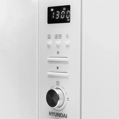 Встраиваемая микроволновая печь HYUNDAI HBW 2040 WG белый (20л.) — фото 14