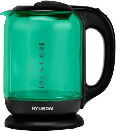Чайник HYUNDAI HYK-G2807 бирюзовый стекло — фото 7