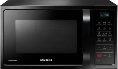Микроволновая печь SAMSUNG MC28H5013AK/BW черный (электрон.,конвекция, гриль, 900Вт, 28л) — фото 1