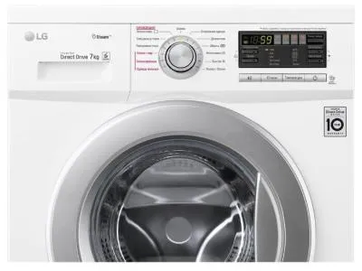 Стиральная машина фронтальная LG F1296HDS1 белый/серебро (пар) 7 кг — фото 5