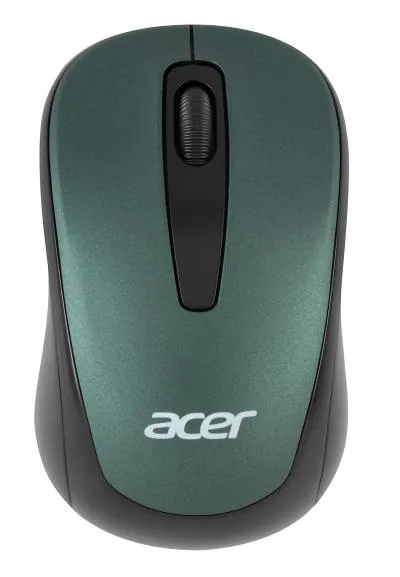 Мышь ACER OMR135 зеленый оптическая (1000dpi) беспроводная USB для ноутбука (2but) (ZL.MCEEE.01I) — фото 1