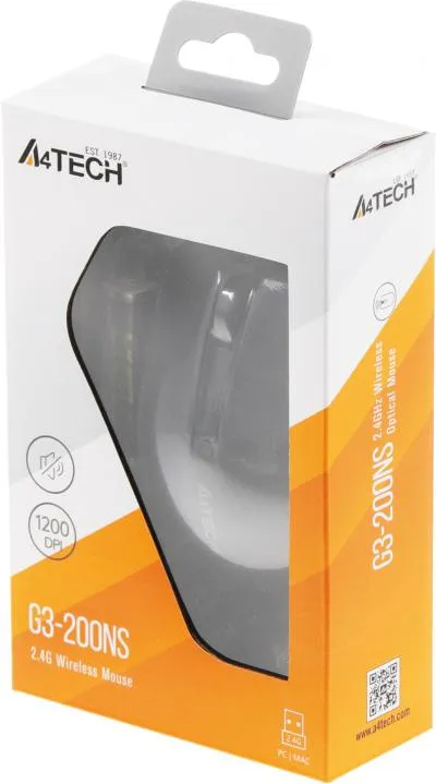 Мышь A4Tech V-Track G3-200NS черный оптическая (1000dpi) беспроводная USB (3but) — фото 7