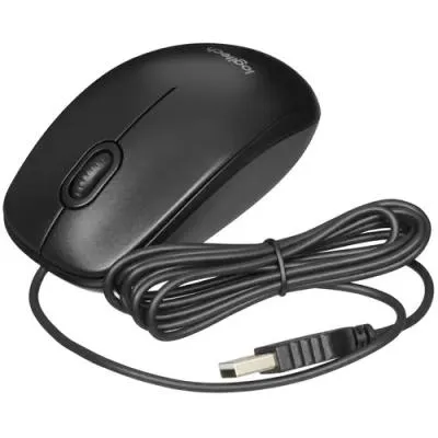 Мышь LOGITECH B100 черный оптическая (800dpi) USB (2but) (910-006605) — фото 3