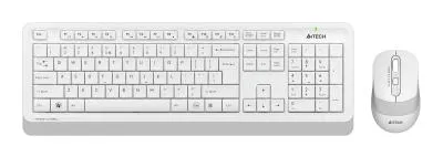 Клавиатура + мышь A4TECH Fstyler FG1010S белый/серый белый/серый USB беспроводная Multimedia (FG1010S WHITE) — фото 1