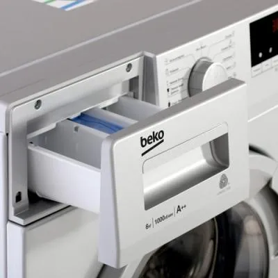 Стиральная машина фронтальная Beko WSRE6512ZSS серебристый (пар) — фото 6