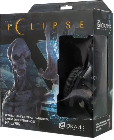 Наушники с микрофоном OKLICK HS-L370G ECLIPSE черный 1.9м мониторы — фото 16